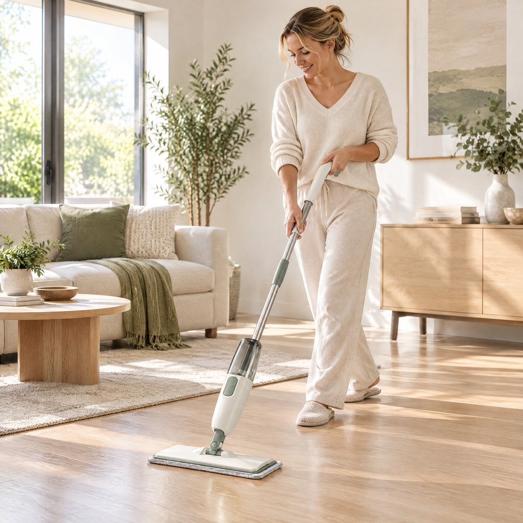 Averndell™ Spray Mop with Refillable Cleaning Bottle