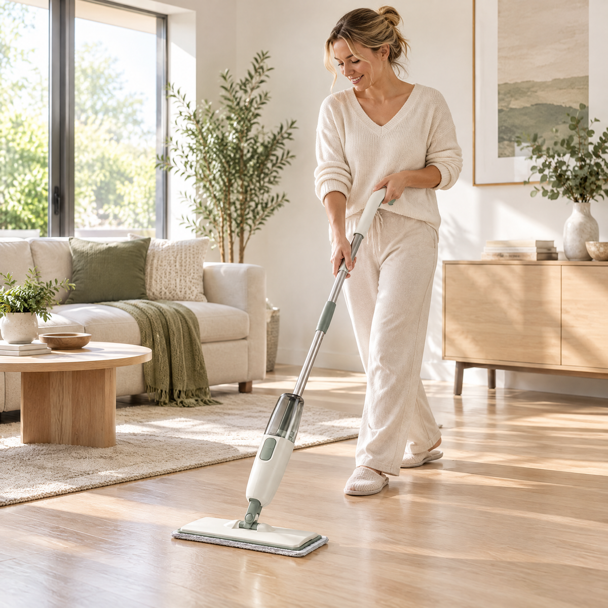 Averndell™ Spray Mop with Refillable Cleaning Bottle