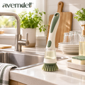 Averndell™ Soap-Dispensing Palm Dish Brush