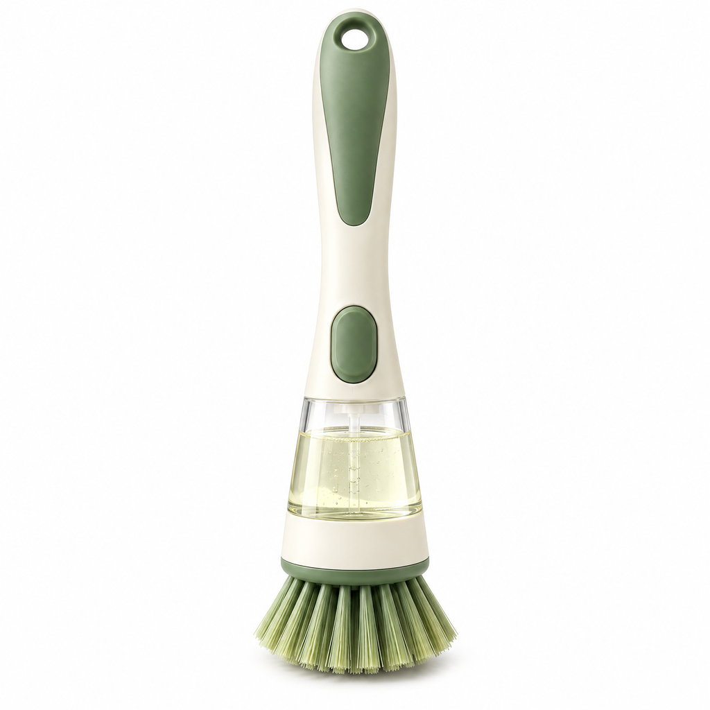 Averndell™ Soap-Dispensing Palm Dish Brush