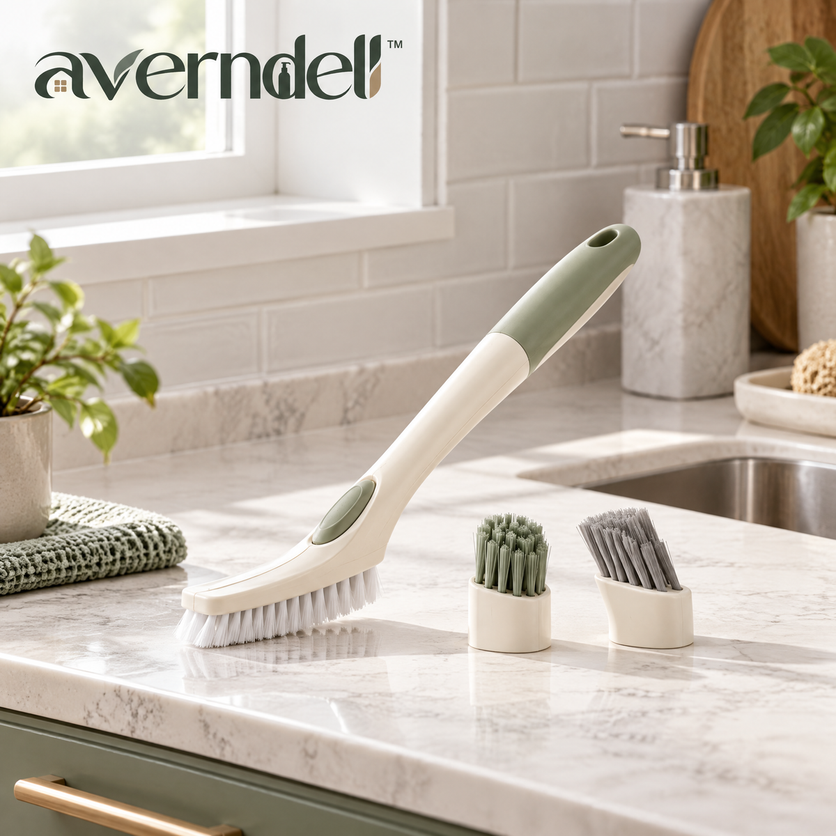 Averndell™ Electric Multi-Surface Scrub Brush Set
