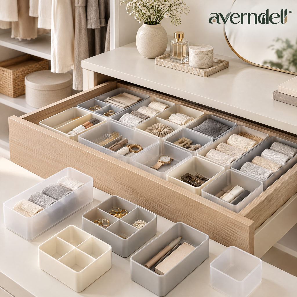 Averndell™ Modular Drawer Organizer Bin Set